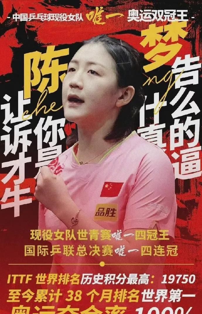 陈梦说绝不可能成为全职妈妈