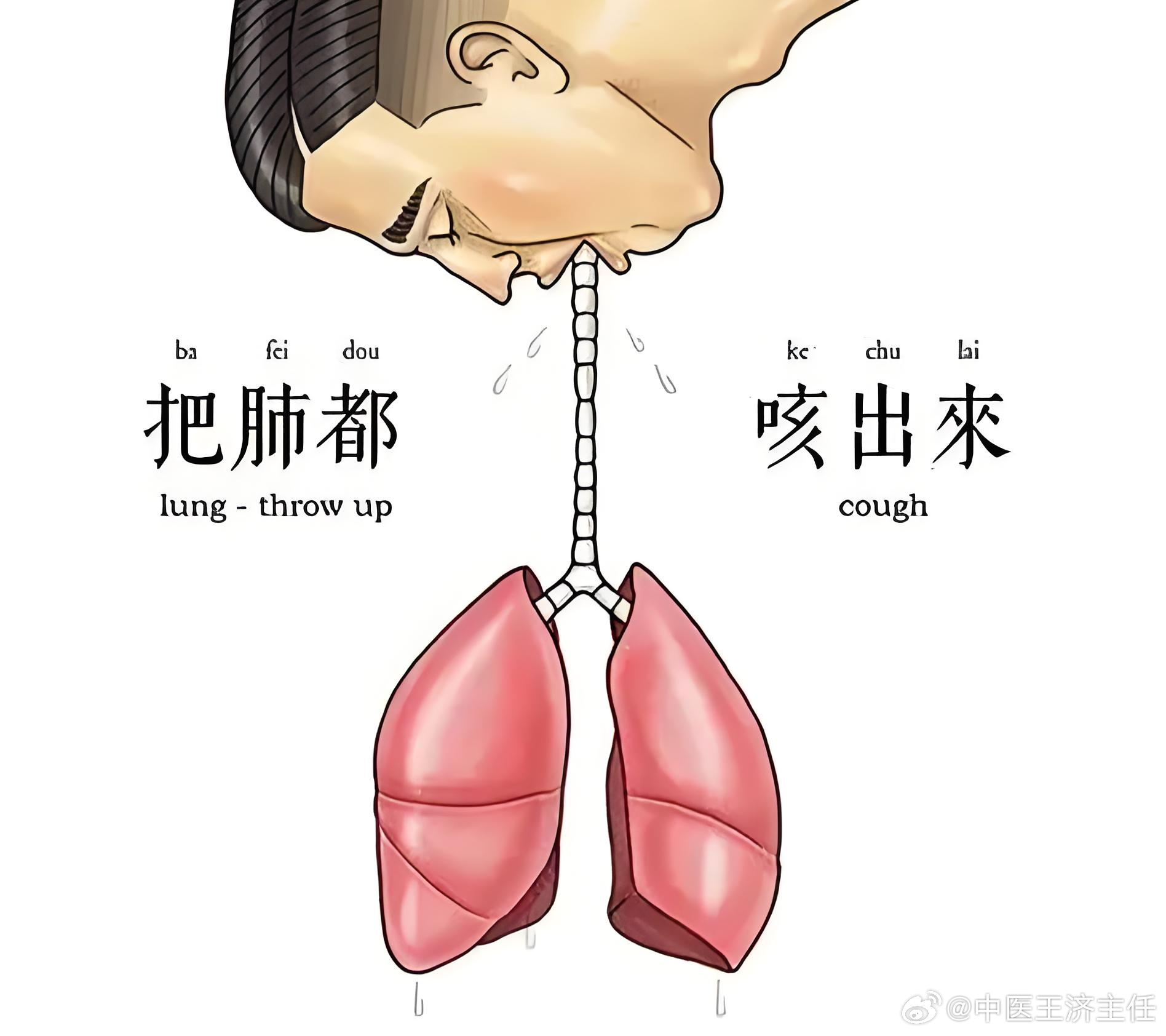 咳嗽把左肺咳消失了