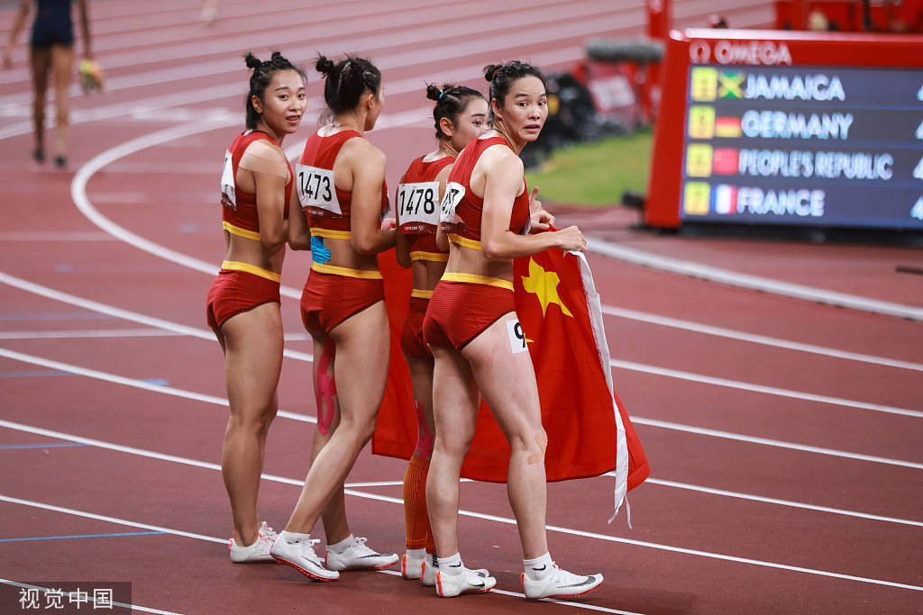 中国女子4X100米接力队直通世锦赛