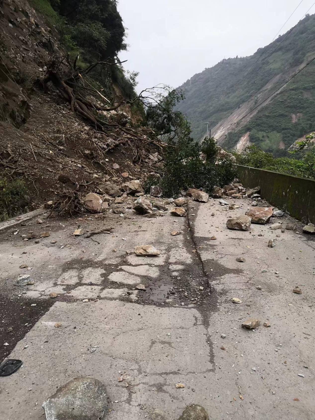男子驾车被山石砸中身亡